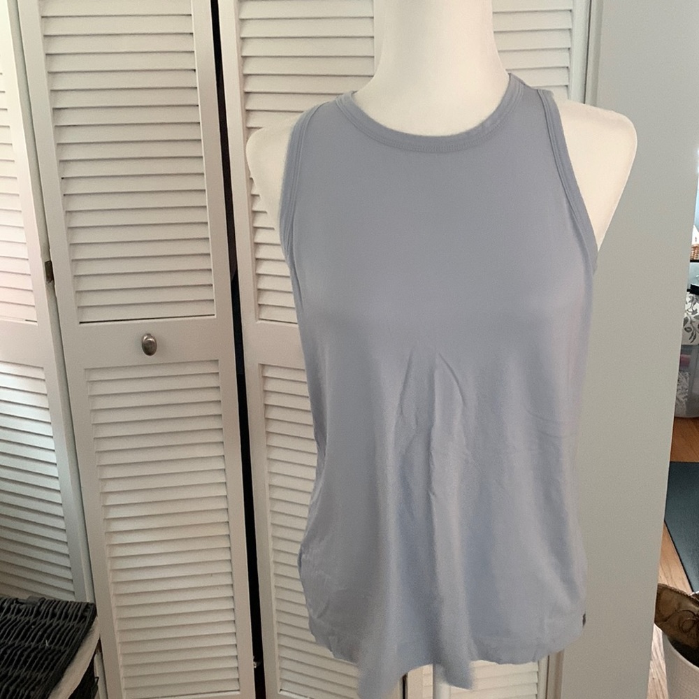 Light blue sleeveless loft top